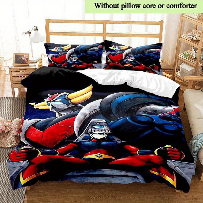 Anime GrendizerUFO Print Cover Quilt Cover for Bedroom Decor Bedclothes Halloween Christmas Gifts