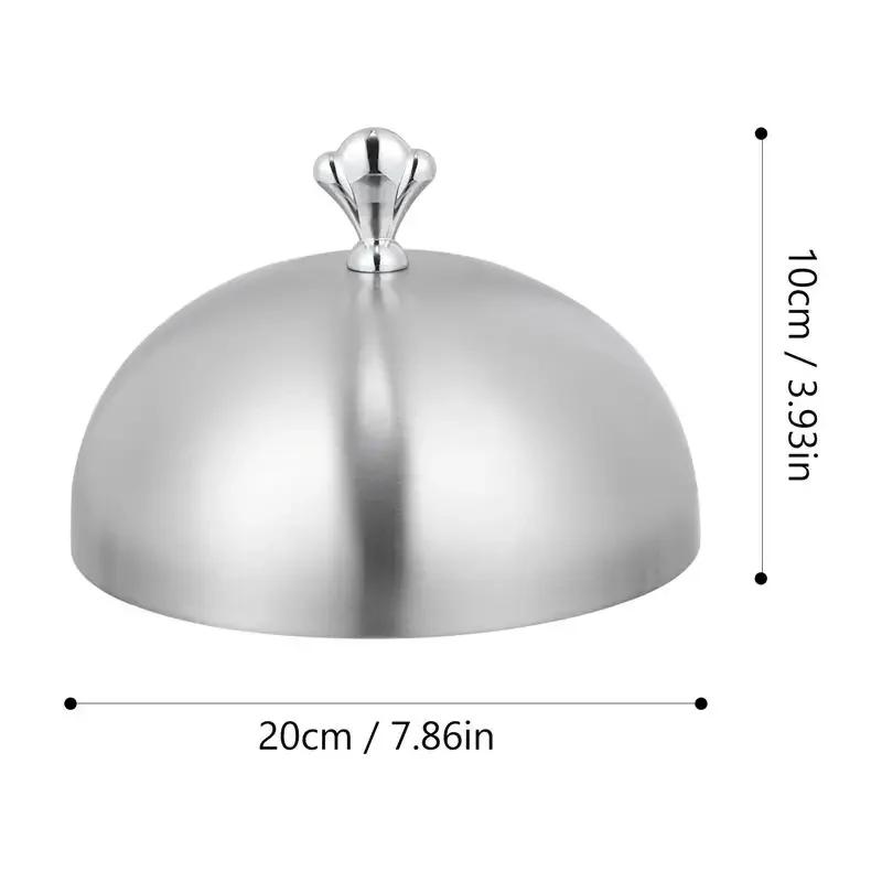 Dome Burger Cover Melting Cheese Covers Griddle Cloche Food Plate Press Features Basting Helper Steel Stainless Protection Domes
