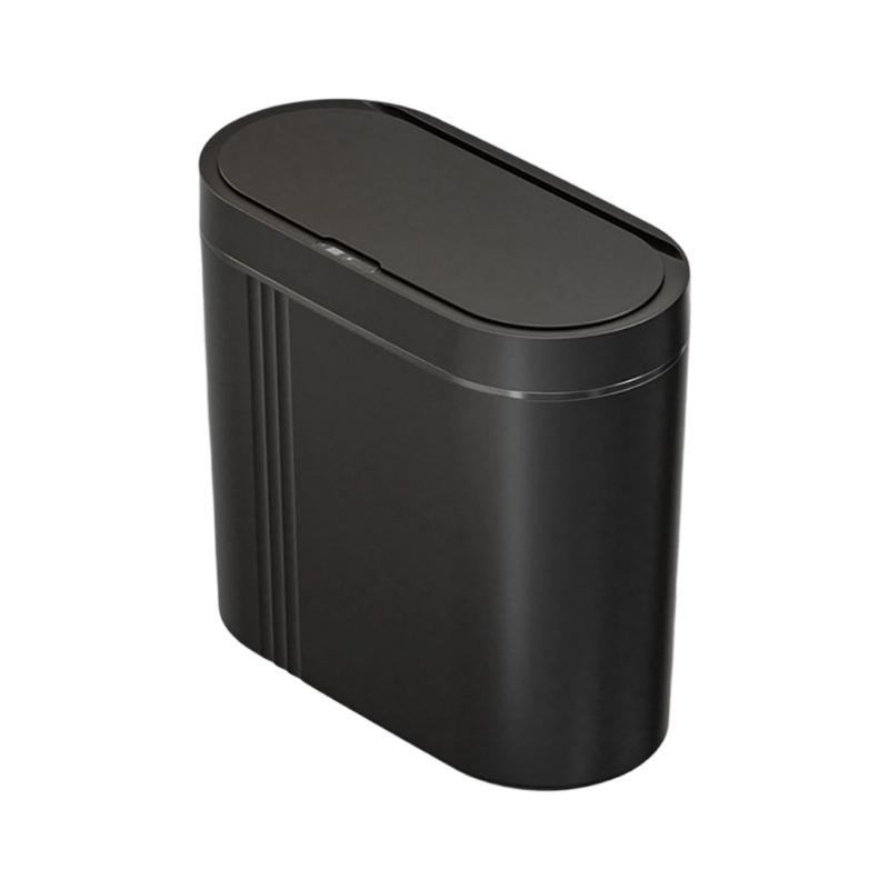 Pattumiera a Sensore Automatico da Parete per Bagno Cucina Chiusura Silenziosa Montaggio a Parete Plastica