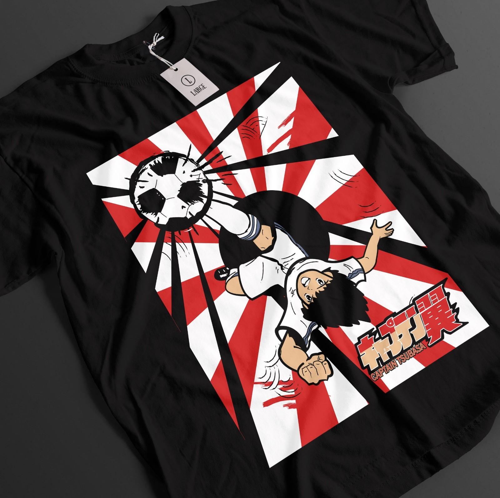Captain Tsubasa Shirt Hyuga Tshirt Wakabayashi T-Shirt Mens Womens Tees Top Misugi Soccer Anime Tee 4XL