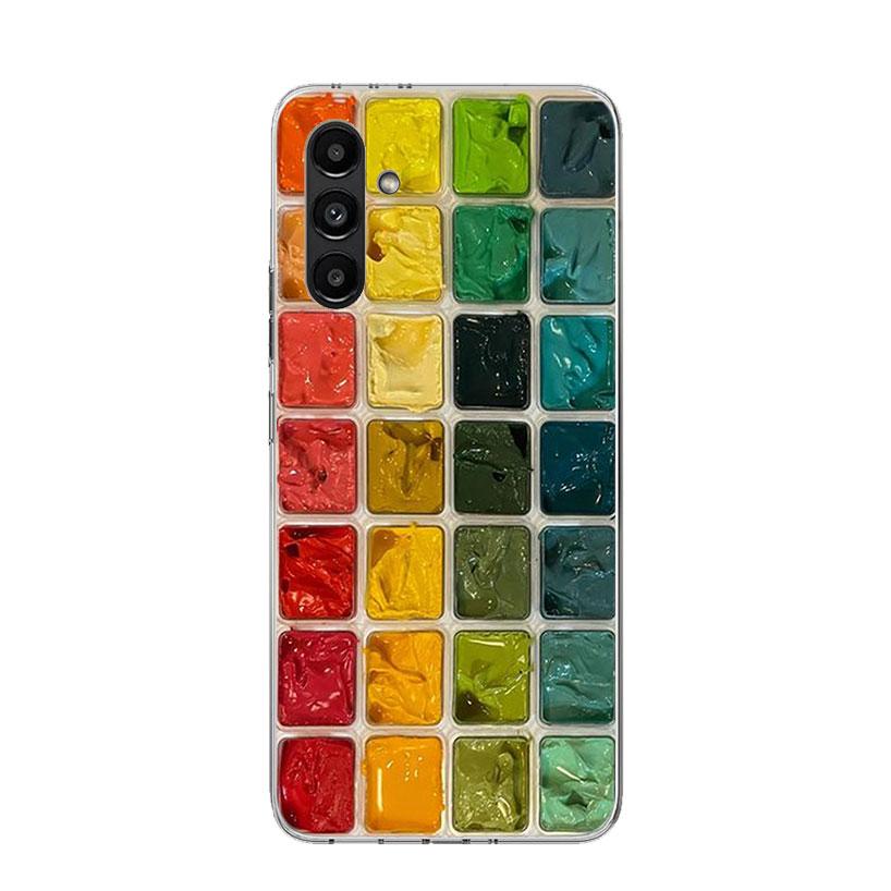 Watercolors Set Paint Palette Painting Box Case Phone Cover for Samsung Galaxy A17 A16 A15 A14 A13 A56 A55 A54 A53 A36 A35 A34 A