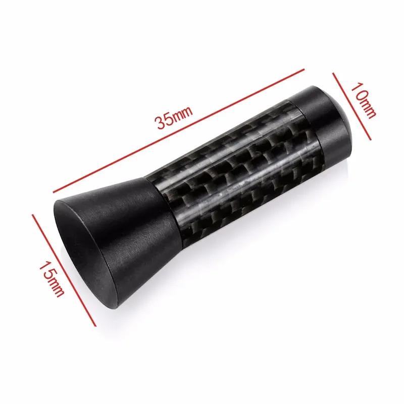 3.5cm Car Antenna Mini Carbon Fiber Radio Aerial Auto Accessories For Peugeot 206 208 Citroen C4 C2 Mini Cooper Acura Ford BMW