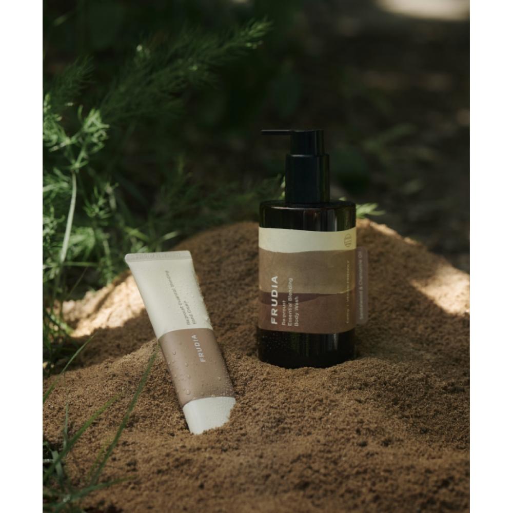 Frudia [aroma Oil] Refrust Essential Earthy 3 Piece Moisturizing Set  Body Wash+hand Cream+lip Butter 