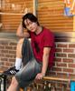 AMOU Two Star Ringer T-Shirts Red