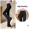 Haifischhose Schlaghose Damen Oberbekleidung Leggings Hohe Taille Bauch Hufeisenhose