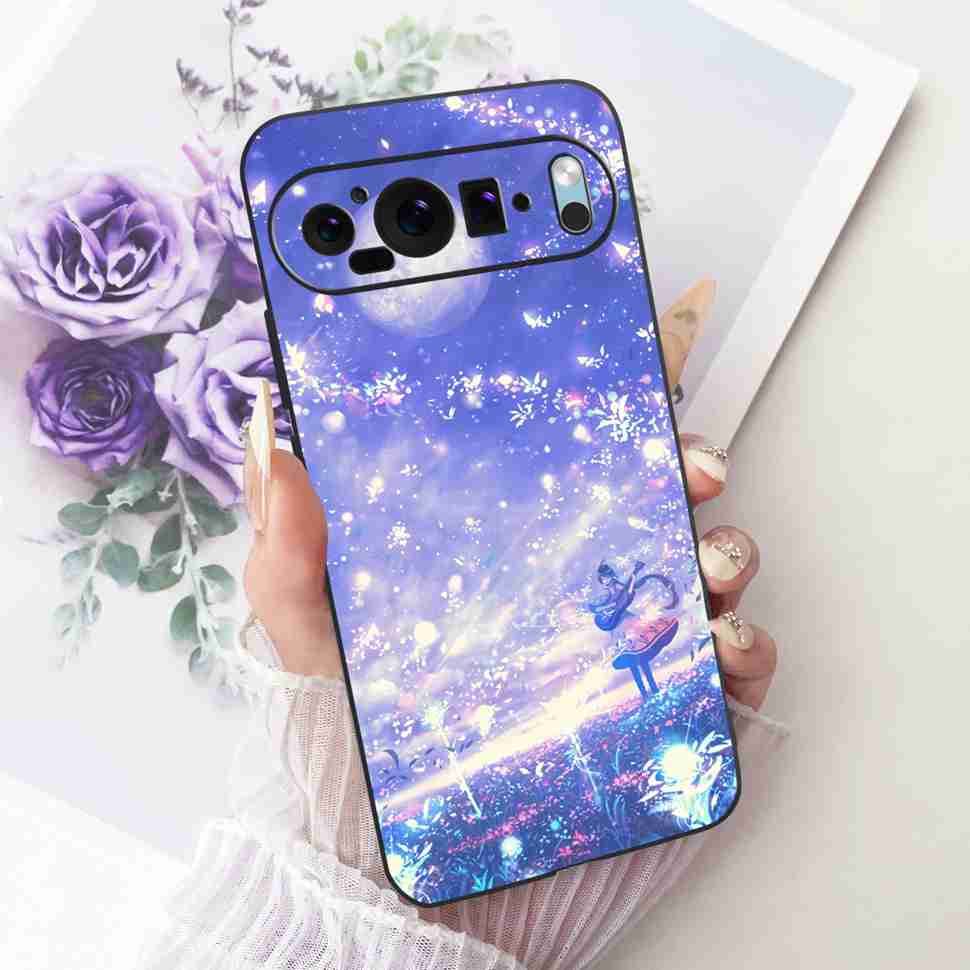 For Google Pixel 9 5G G2YBB Case Butterfly Painting Silicone TPU Black Cover For Google Pixel9 5G GUR25 G1B60 Bumper Shell