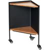 Iron + Wood Triangular Storage Rack  Movable Small Trolley  Nordic Sofa Side Table Corner Storage Table  Stable Bedside Cabinet