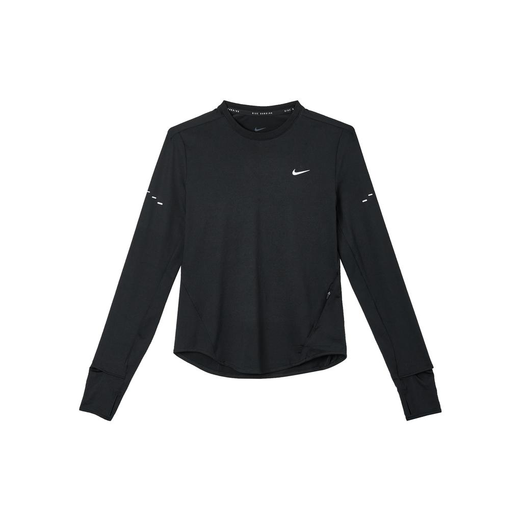 Nike Swift Df Uv Ls Crew Neck Pullover Long Sleeve T-Shirt Women Tops Black HQ0504010