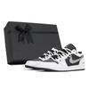Air Jordan 1 Abrasion Resistant Abrasion Resistant Low Top Skateboard Shoes Unisex Black White 553558-172(Team210-SBOX)