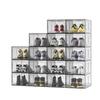 Kunststoff-Schuhregal mit Klappdeckel und magnetischer handbemalter Aufbewahrungsbox