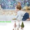 Cute Christmas Tree Figurine Ornament- Green Fabric Holiday Decor For Home Living Room Perfect For Xmas New Year Winter Parties