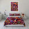 Psychedelic Mushroom Floral Artwork Trio Exquisite three-piece bedding set gift for kids and adults