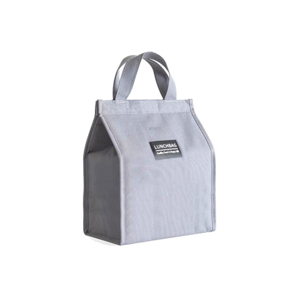 

1 шт. Водонепроницаемая термосумка с изоляцией S/M/L Органайзер для завтрака Прочный ланч-бокс Пикник Путешествия small серый