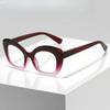 Cat Eye Anti Blue Light Presbyopia Glasses Ultra Light Oversized Frame Reading Eyewear Men Women Luxury Far Sight Eyeglasses