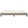 Box Spring Bed Frame Light Grey 200x200 cm Velvet