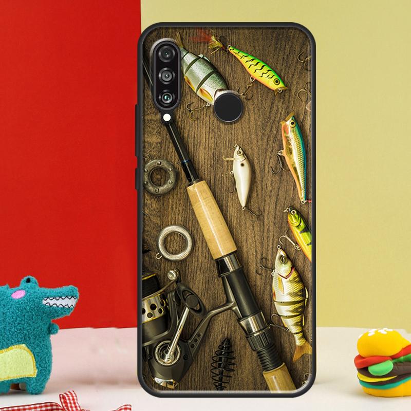 Fishing Rod Tool For Huawei Nova 12s 12i 11i 8i 9 10 SE Y91 Y90 Y60 Y70 Y72 Y61 P20 P40 P30 Lite P60 Pro Case