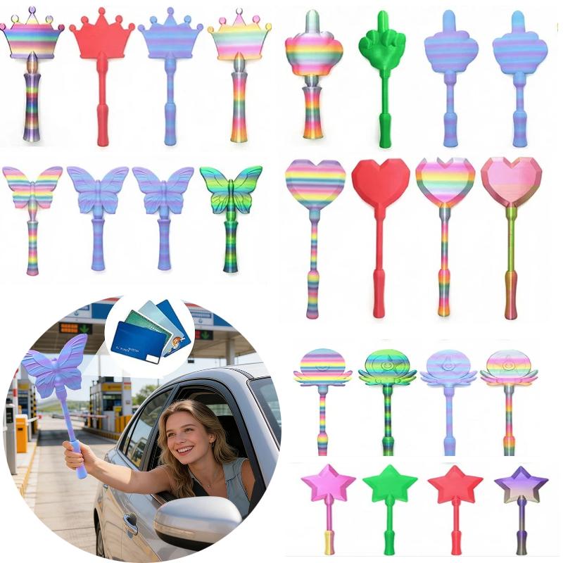 Printed 3D Wand Tap To Pay Star Magic Wand Tap To Pay Non-Contact Payment Holder Fun Novelty Card Clip For Contactless Payments