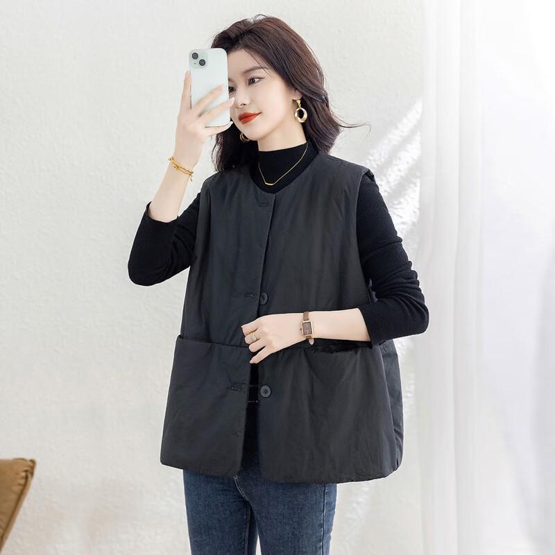 Sibaishe Women's Casual Loose Cotton Vest