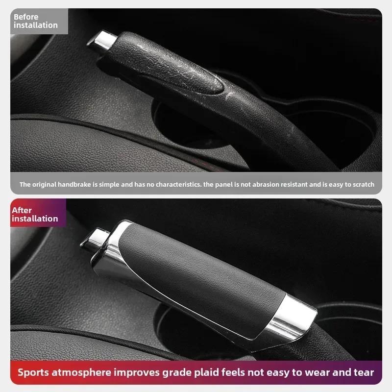 Car Handbrake Grips Protection Cover Parking Brake Cover Gear Shift Protector Decoration Stylish Decoration Shell Car Interior Accessories