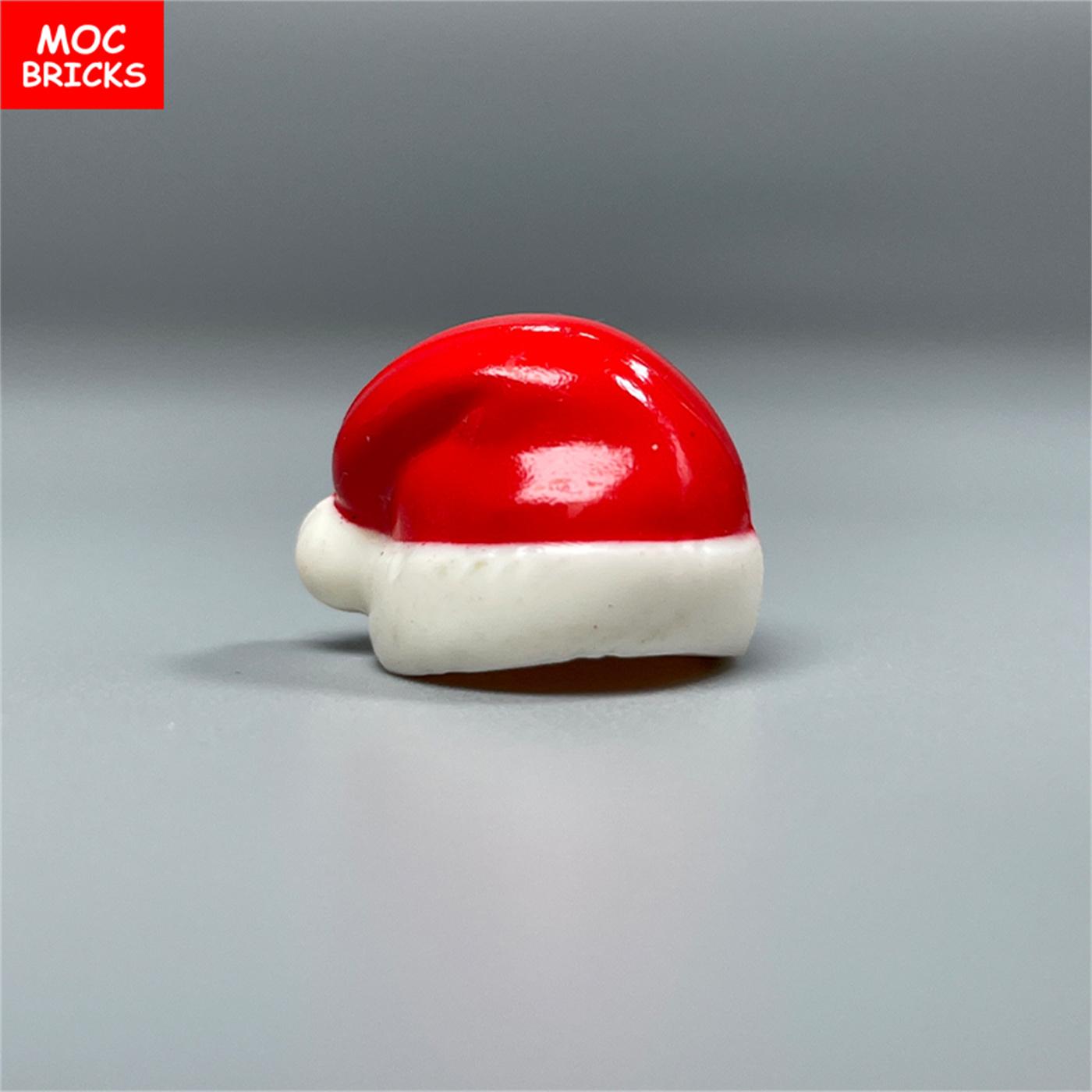 

Non-Toxic Moc Bricks Christmas Hat For 4Cm Figure Accessories Assembled Particles Building Blocks Children S Toys Plastic Dolls 10pcs