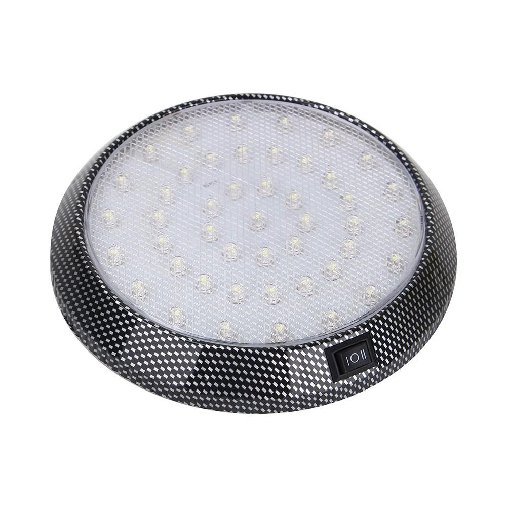 Car DC 12V 46LED Interior Roof Ceiling Dome White Light Reading Lamp Universal