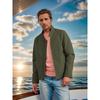 Neue Frühjahrs- und Herbstjacke Herren Stehkragen Reißverschluss Einfarbige Jacke