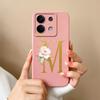 Phone Case For Redmi Note 13 Pro 4G 5G Elegant Letter Soft Liquid Silicone Full Coverage Protector For Redmi Note13 13Pro Fundas