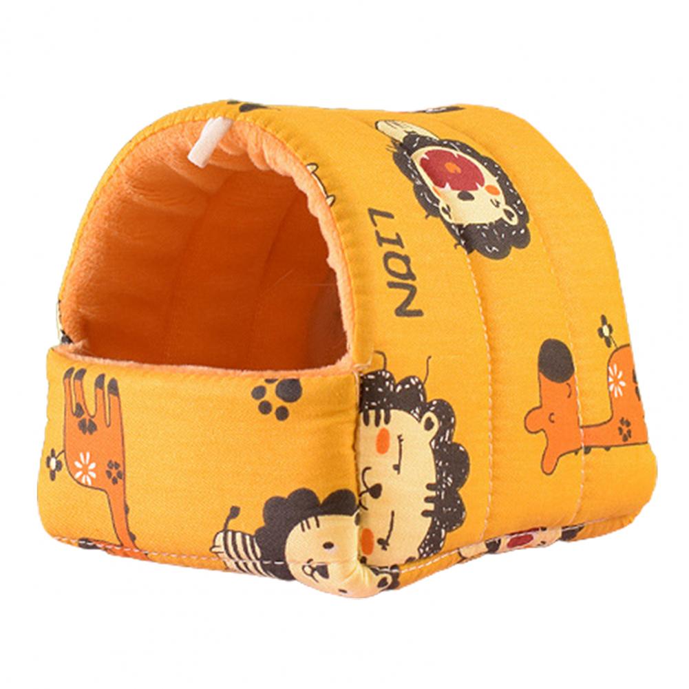 Hamster House Guinea Pig Nest Small Animal Sleeping Bed Winter Warm Cotton Mat Soft Rodent Guinea Pig Rat Squirrel Bed Cages