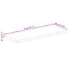 Tabletop 70x30x2.5 Cm Rectangular Solid Mango Wood