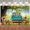 Easter Bunny Vintage Truck Floral Egg Photo Backdrop Kids Birthday Party Home Decor Portrait Photography Background Studio Props4