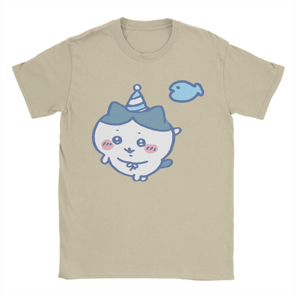 Mens Chiikawas Blue T Shirt Cotton Clothing Leisure Short Sleeve Crew Neck Tee Shirt Plus Size TShirt