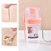1PCS Portable Cereal Cup, Overnight Oats Container with Lid and SpoonFor Yogurt Salad, Fruit Oatmeal, Cereal, Overnight Oats, Br