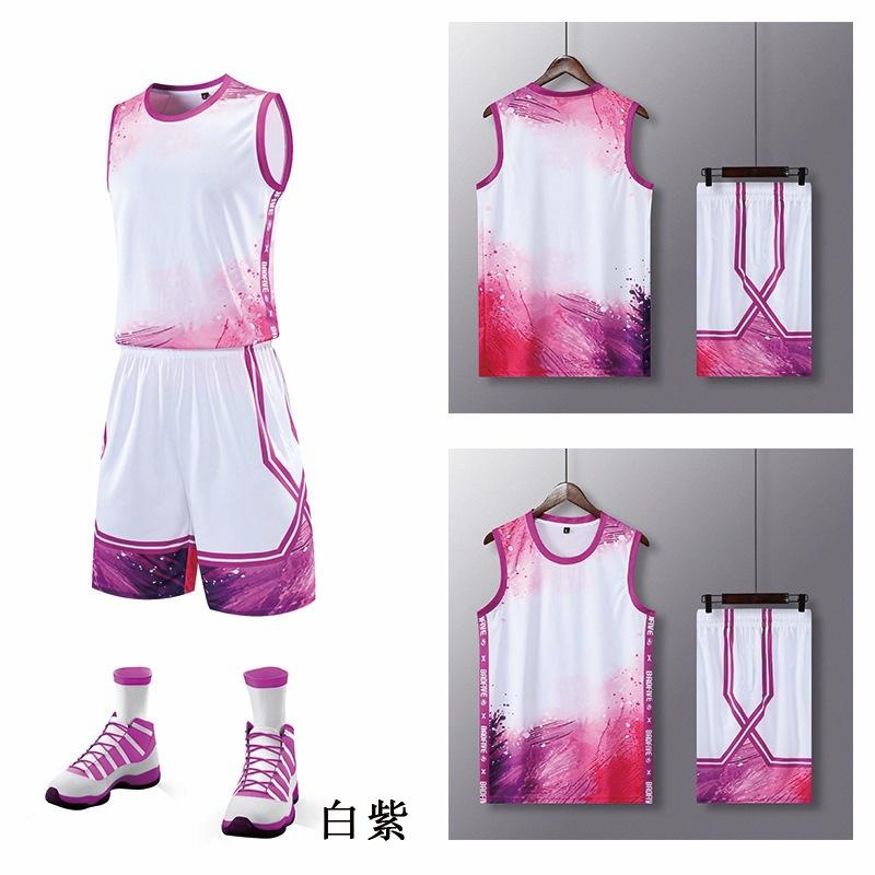 Football training clothes, basketball clothes set, children's adult jerseys wholesale, college students game team sports gradual change