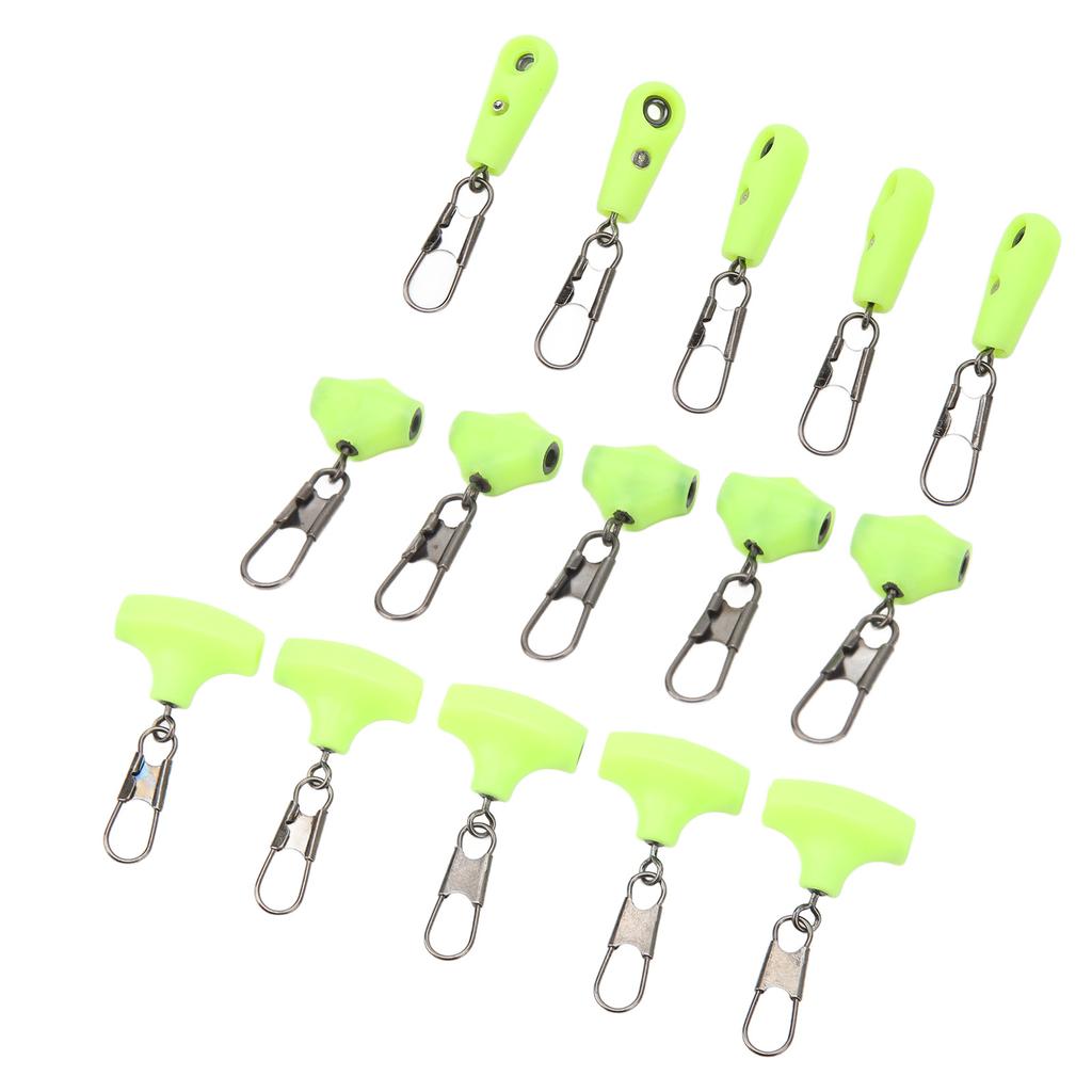 Fishing Line Sinker Slides Fishing Float Connector Green Low Resistance Float Connector Lure Line A