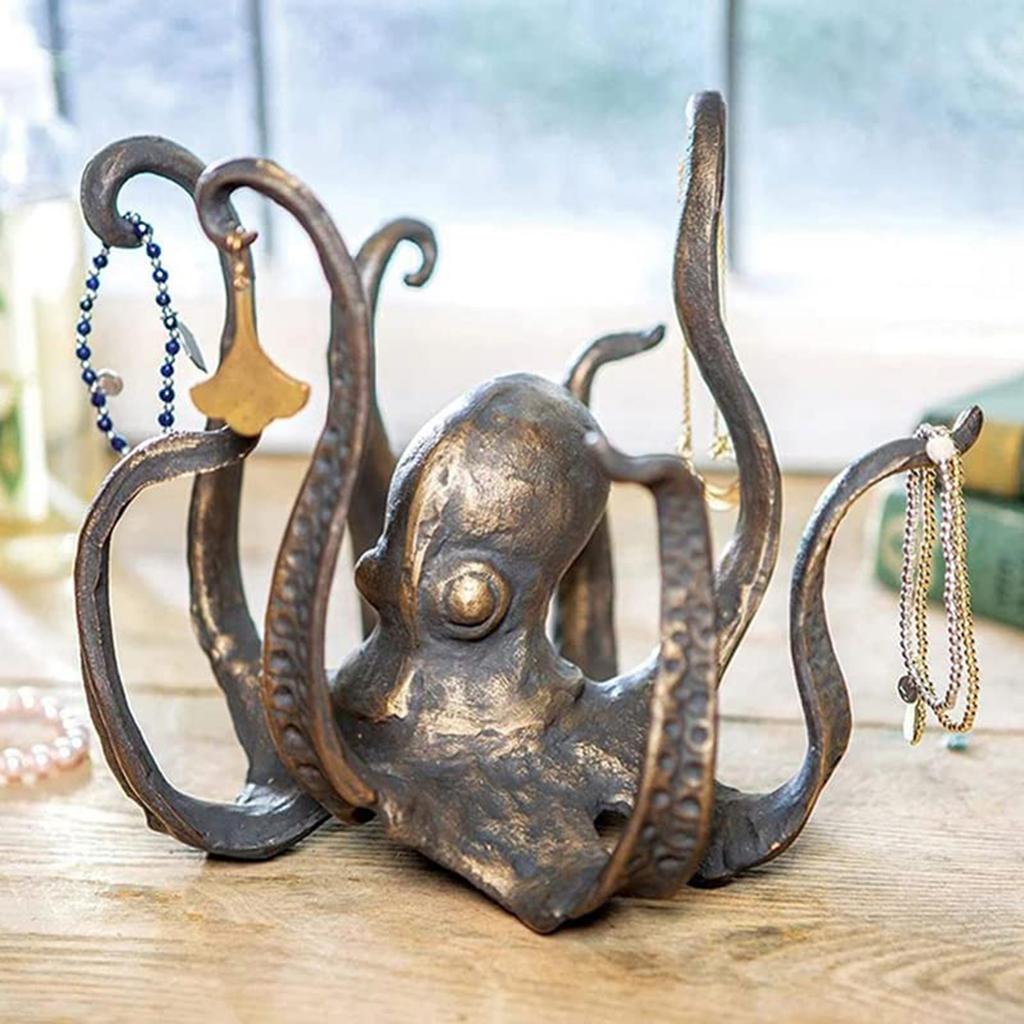 Octopus Coffee Cup Holder Smooth Polished Surface Creative Ornament for Kitchen Dining Room Decor