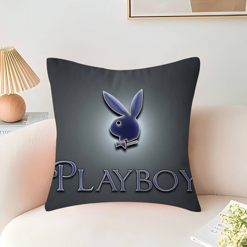 

P-Playboy ЛОГОТИП Подушка Подарунки Меблі для дому та офісу Спальня Диван Автомобільна Подушка Чохол 45x45см 16x16Inch