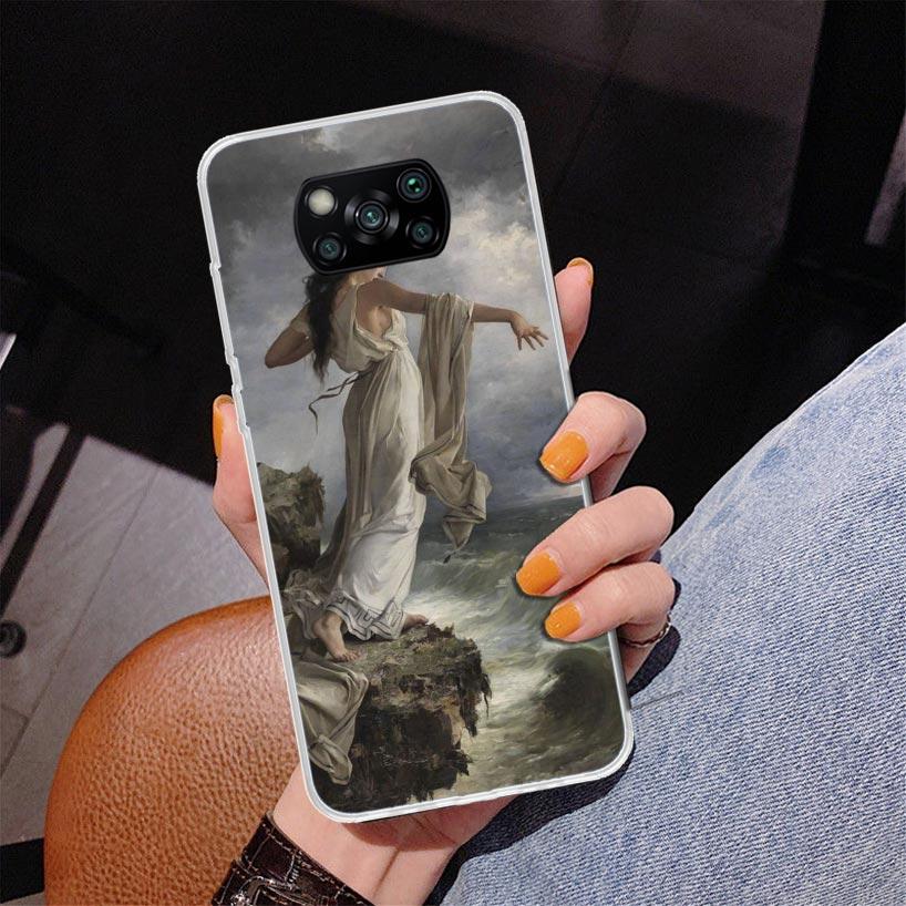 Paint Art Renaissance Phone Case For Xiaomi Poco X7 X6 X5 Pro F7 Ultra Redmi 15C 15 13C 13 12C 12 10 10A 10C 9 9A 9C 9T Cover Po