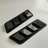 1Pair Glossy Black  Air Flow Intake Hood Scoop Vent Cover Universal Car Styling