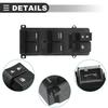Motoforti Power Window Switch, Left Driver Side Master Power Window Switch, for Honda CRV 2011-2013, Plastic, No.35750-T0A-H01, Black