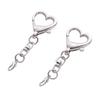 Unique Alloy Heart Keyring Pendant Heart Shaped Clasp For DIY Projects