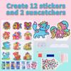New 5D Laser Diamond Sticker, Diamond Painting Random Sticker, Children'S Cartoon Diy Crystal Diamond