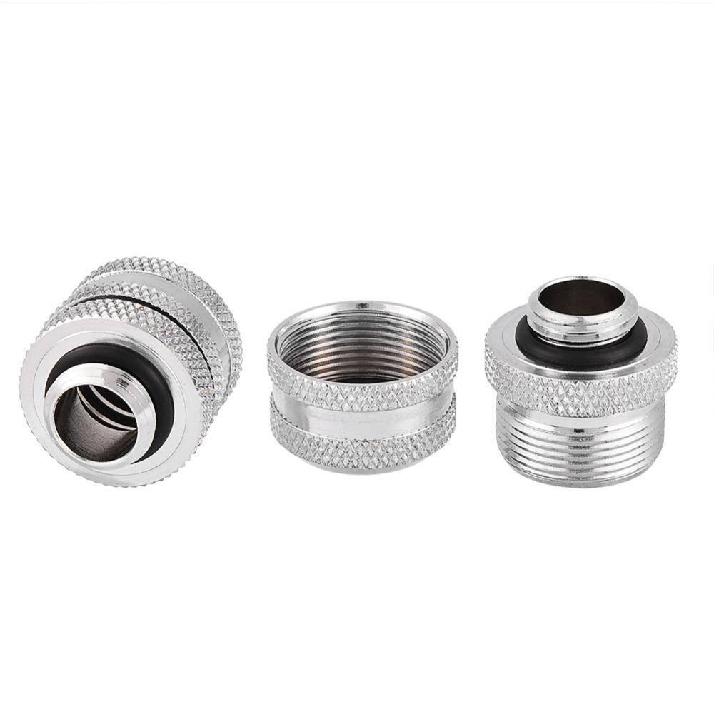 2PCS Silver/Black Compression Fitting OD 14MM Water Cooling System Water Cooling Build
