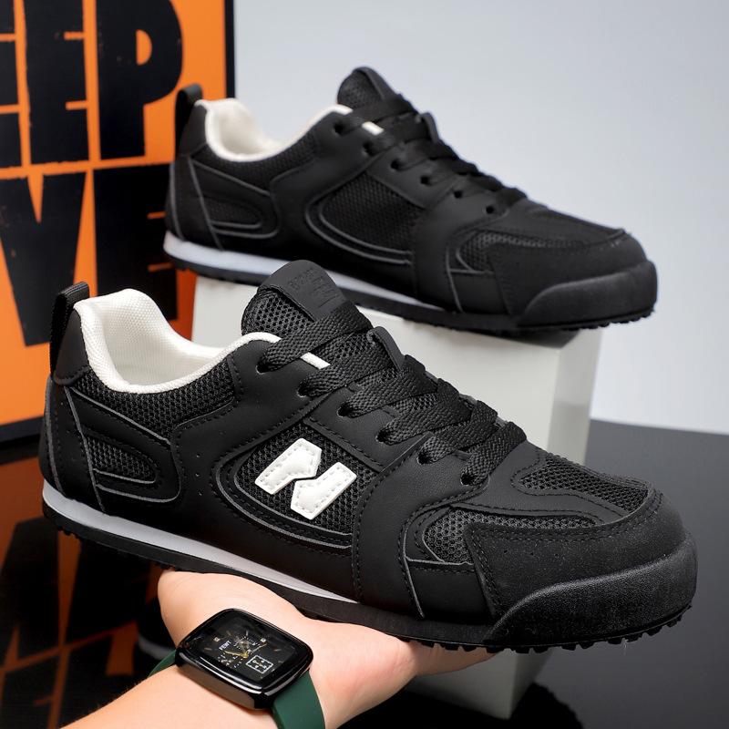 Men s Casual Sneakers Breathable Mesh Lightweight Comfortable Shoes 44 чёрный