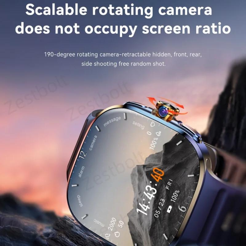 2025 New 4G 5G LTE Android 10.0 Smartwatch 2.4inch Large Amoled Screen Game Smart Watch 2100Mah Battery for Men Women Adult Student