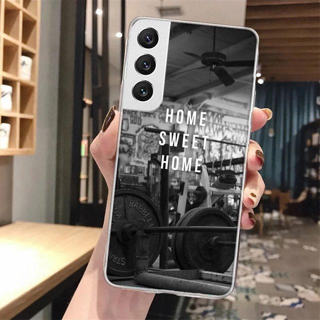 Bodybuilding Gym Fitness měkké pouzdro na telefon Samsung Galaxy M12 M21 M30s M31 M32 Note 20 Ultra 10 Lite 9 8 J4 J6 Plus +M51 M52