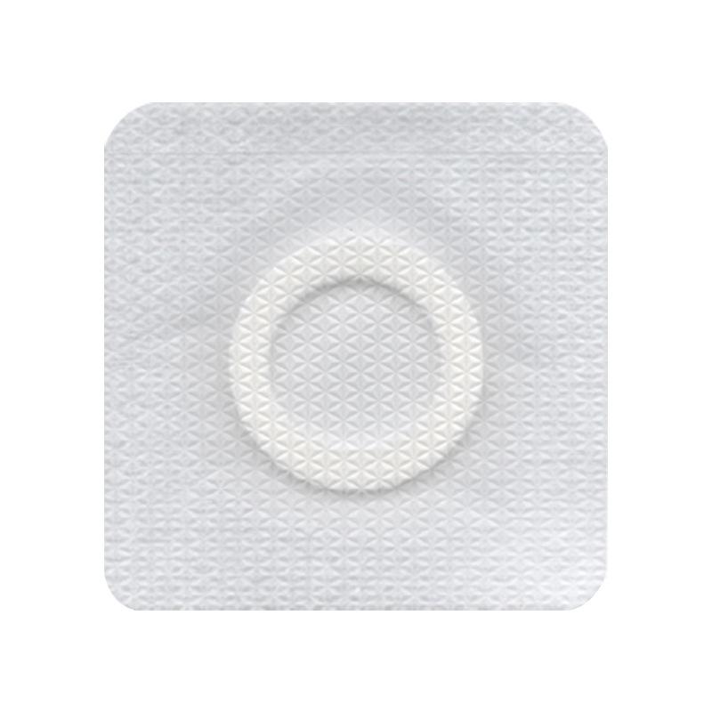 Waterproof Silicone Gel PU Film Acupoint & Belly Button Patch 5x5cm, inner diameter 1.5cm