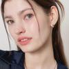 J.Lauren Butterfly One-Touch Silver Earrings M03982