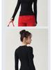 Women's Yoga Slim Fit Quick Dry Long Sleeve T-Shirt - Comfortable Round Neck Fitness & Pilates Wear