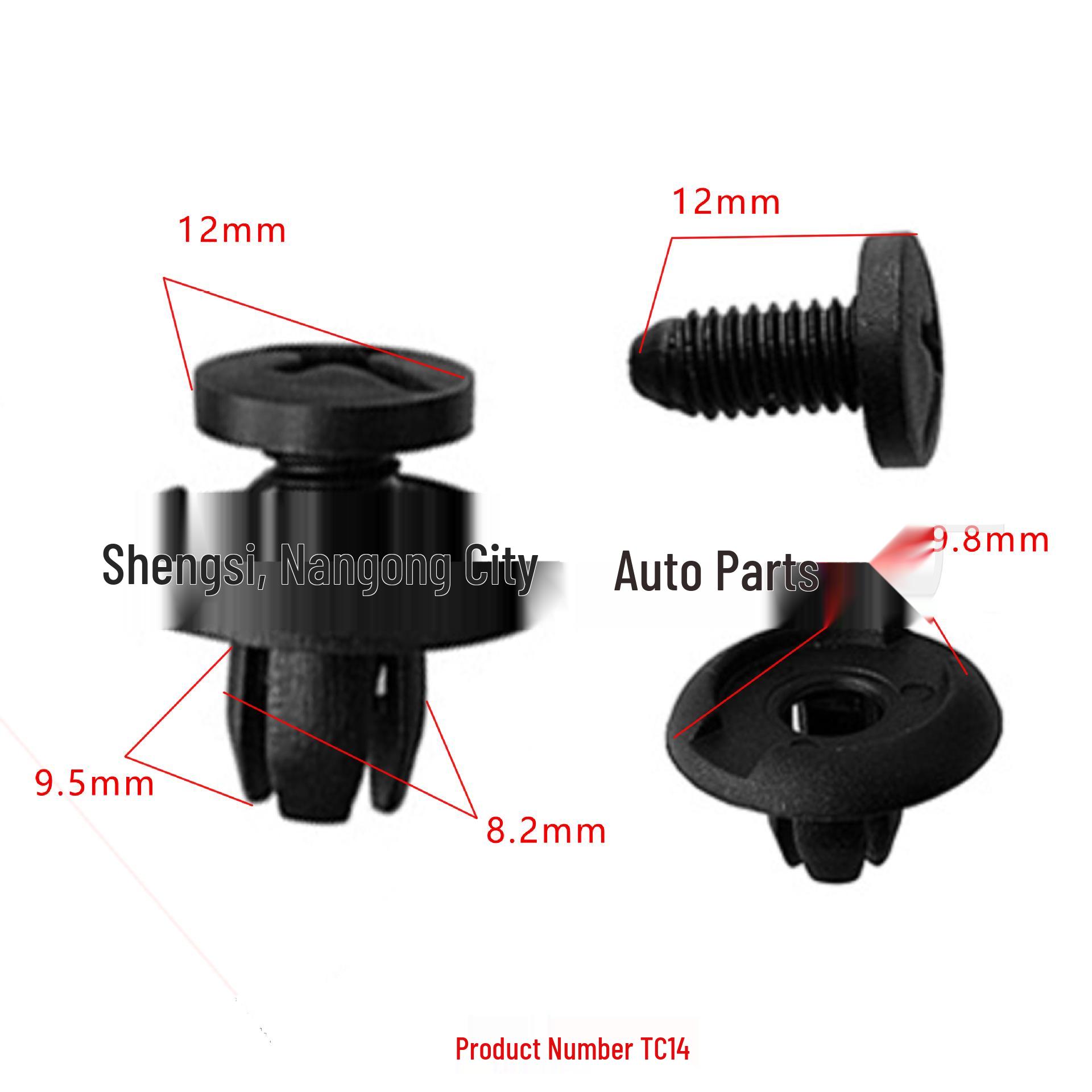 

Car Trim Accessories Kit: Mudguard Liner Clips and Installation Buckles for Mazda, Toyota, Honda, Nissan Models 10000 Units