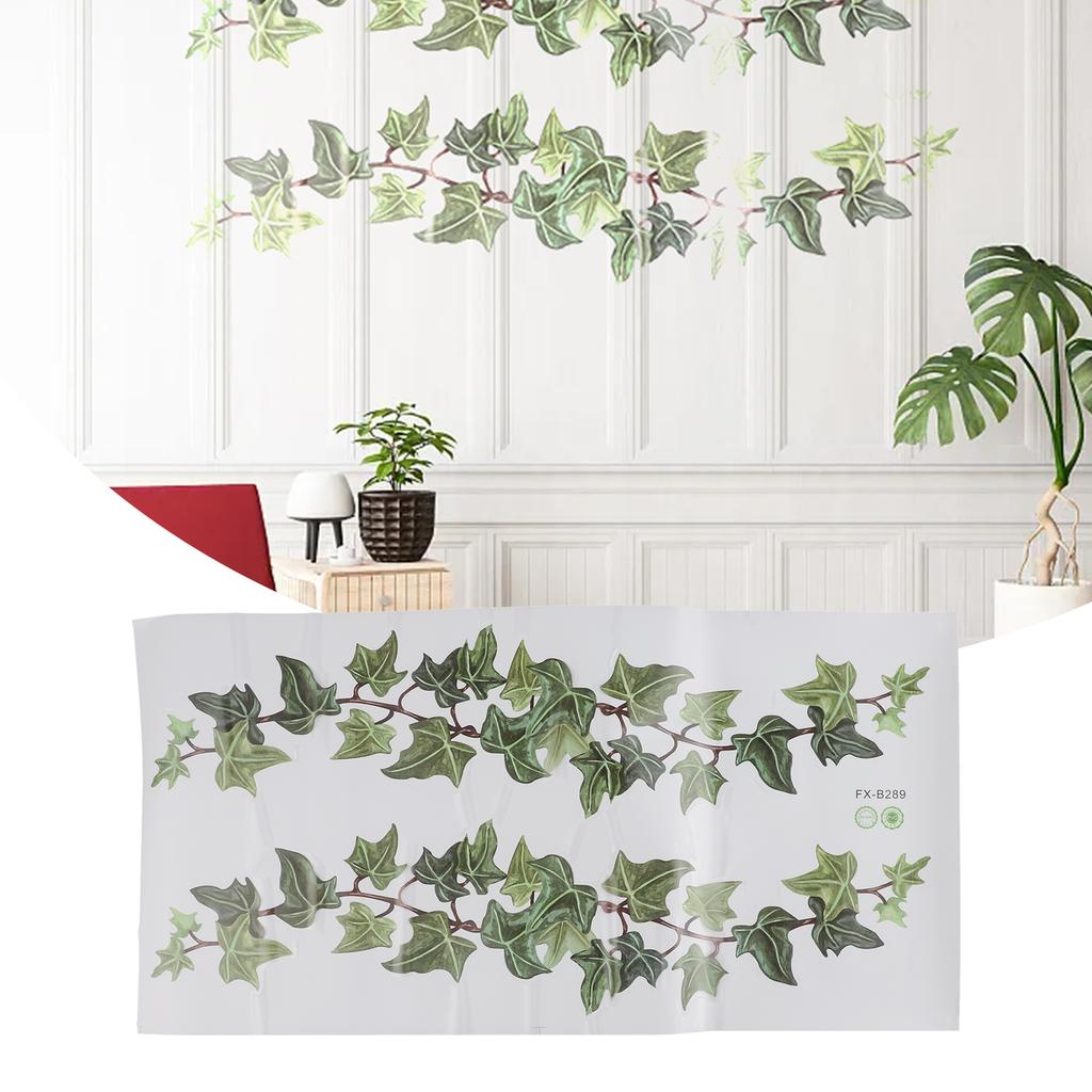Wall Sticker 14*112cm Bedroom Decoration Green Vine